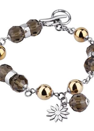 Женский браслет из ювелирной стали swarovski-elements