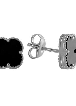 Серебряные серьги komilfo с керамикой (2049609)