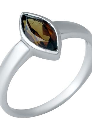 Серебряное кольцо с натуральным гранатом