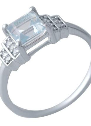 Серебряное кольцо с натуральным топазом