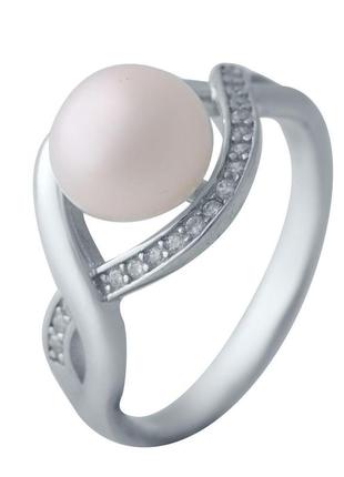 Серебряное кольцо с речным жемчугом