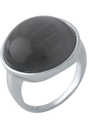 Срібне кільце з натуральним котячим оком