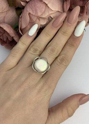 Серебряное кольцо с барочным жемчугом4 фото