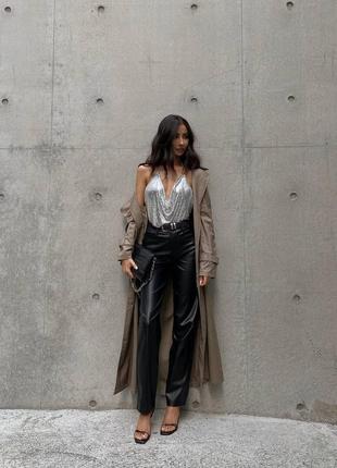 Кожанные штанв ❄️