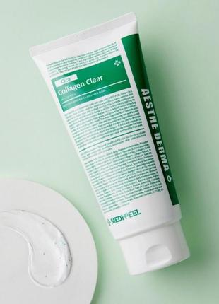 Пінка для обличчя очищуюча заспокоююча medi-peel green cica collagen clear 300ml