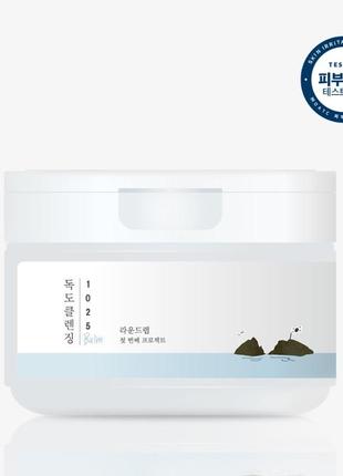 Очищающий бальзам round lab 1025 dokdo cleansing balm 100 ml5 фото