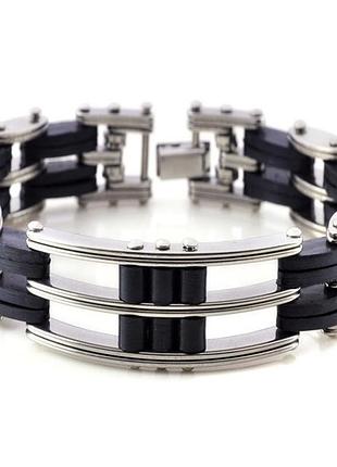 Мужской браслет из нержавеющей стали, байкерський браслет