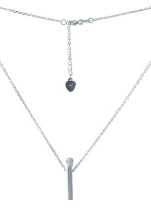 Серебряное колье komilfo с фианитами (2005582) 480 размер