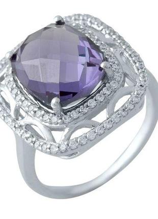 Серебряное кольцо с натуральным александритом