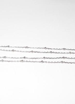 Срібне кольє з фіанітами