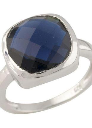 Серебряное кольцо komilfo с сапфиром nano, вес изделия 3,74 гр (0712222) 16.5 размер