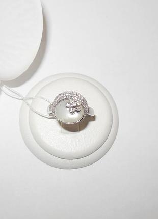 Серебряное кольцо с натуральным лунным камнем