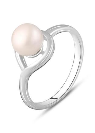 Серебряное кольцо с речным жемчугом
