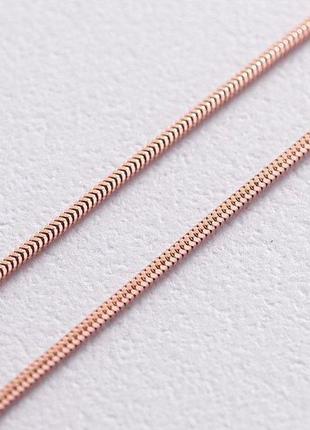 Золотая цепочка плетение снейк (1.5 мм)3 фото
