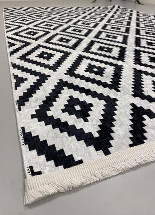 Килим у вітальню, безворсовий. туреччина, ромби 80х150 см