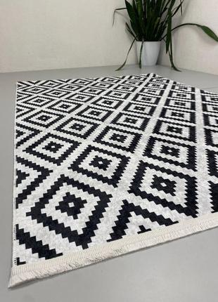 Килим у вітальню, безворсовий. туреччина, ромби 80х150 см