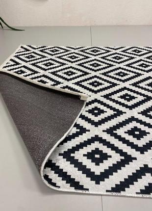 Килим у вітальню, безворсовий. туреччина, ромби 80х150 см