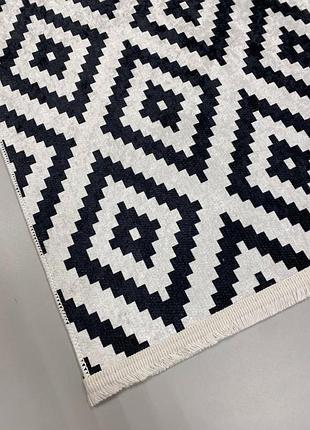 Килим у вітальню, безворсовий. туреччина, ромби 80х150 см