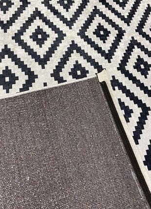 Килим у вітальню, безворсовий. туреччина, ромби 80х150 см