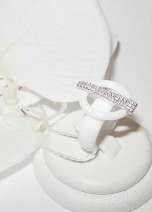 Срібне кільце з керамікою