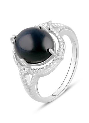 Серебряное кольцо с натуральным сапфиром1 фото
