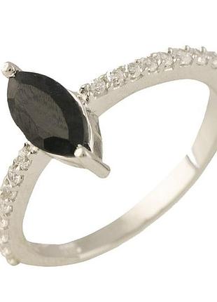 Серебряное кольцо komilfo с натуральным сапфиром (1238653) 17 размер