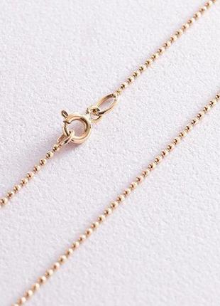 Золотий шариковий ланцюг  (1 мм)