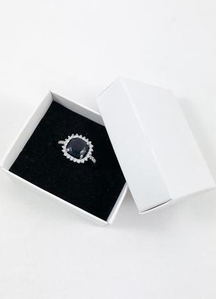 Кольцо серебряное с сапфиром т 2700-м-сф5 фото