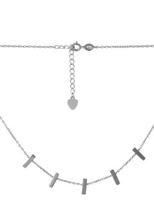 Женское серебряное колье без камней 40-45см.