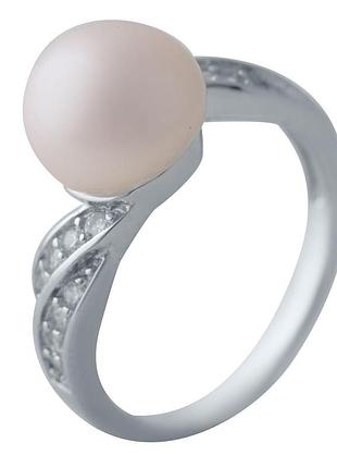 Серебряное кольцо с речным жемчугом