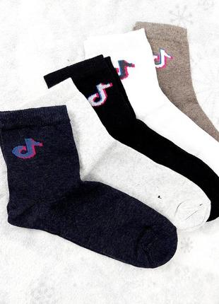 Носки "тикток" хлопковые носки на каждый день 6 пар