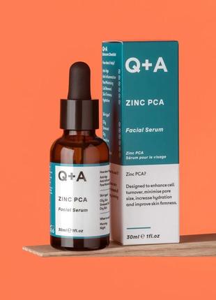 Сироватка для обличчя з цинком q+a zinc pca facial serum 30ml