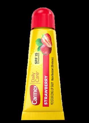 Бальзам для губ carmex со вкусом клубники 10мл2 фото