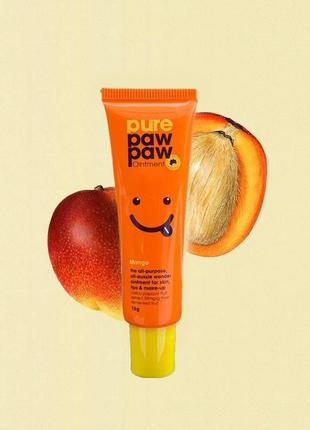 Бальзам для губ восстанавливающий pure paw paw mango 25g1 фото