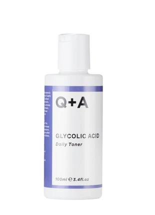 Тонер для лица с гликолевой кислотой q+a glycolic acid daily toner 100ml4 фото