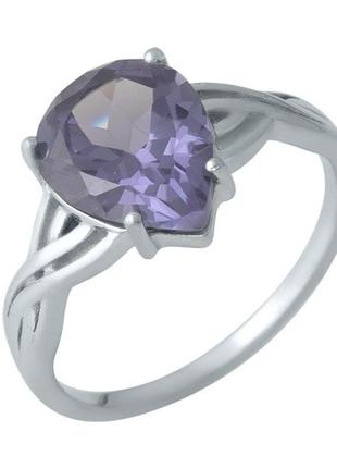 Серебряное кольцо с натуральным александритом