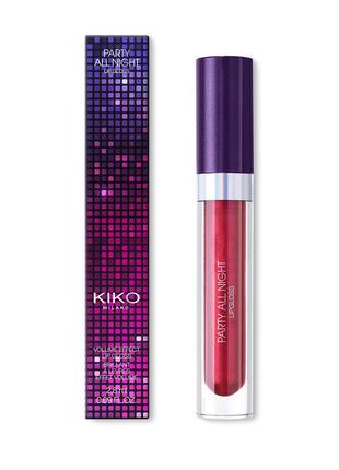 Kiko milano перламутровий блиск party all night lip gloss 032 фото