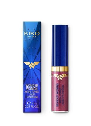 Kiko milano wonder woman metal power liquid eyeshadow  рідкі тіні 02