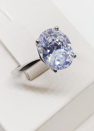 Кольцо серебряное с кубическим цирконием 17 3,2 г