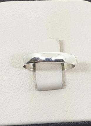 Перстень обручне срібне 22,5 2 г3 фото
