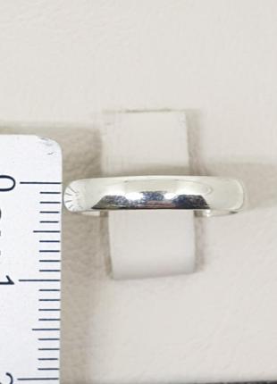 Перстень обручне срібне 22,5 2 г4 фото