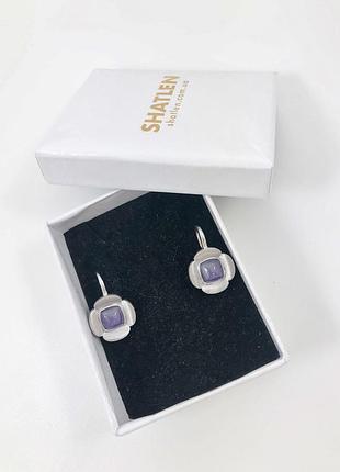 Серьги серебряные ezb 9221б 3