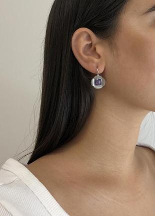 Серьги серебряные ezb 9221б 5