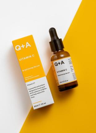 Сироватка для обличчя освітлююча q+a vitamin с, 30ml