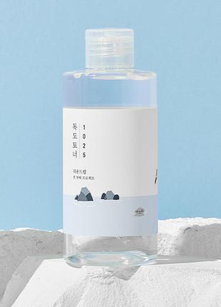 Увлажняющий тонер с эффектом пилинга round lab 1025 dokdo toner 500 ml6 фото