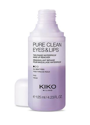 Kiko milano pure clean eyes & lips двохфазний засіб для зняття макіяжу