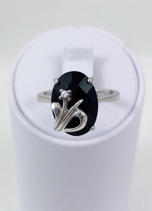 Кольцо серебряное с ониксом r-526-он