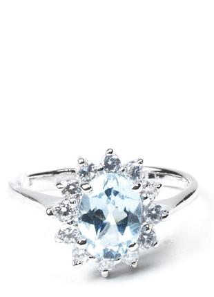 Кільце срібне з топазом