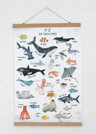Тканинний постер морські жителі 60х93 см (tpsr_22s070)