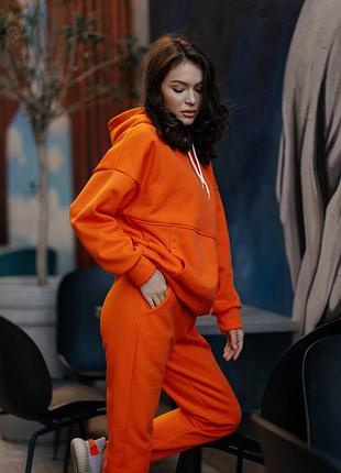 Тёплый женский спортивный костюм oversize
